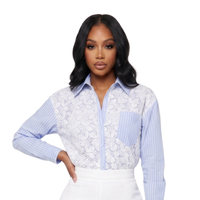 CAMISA PORTOFINO CON DETALLES EN GUIPUR