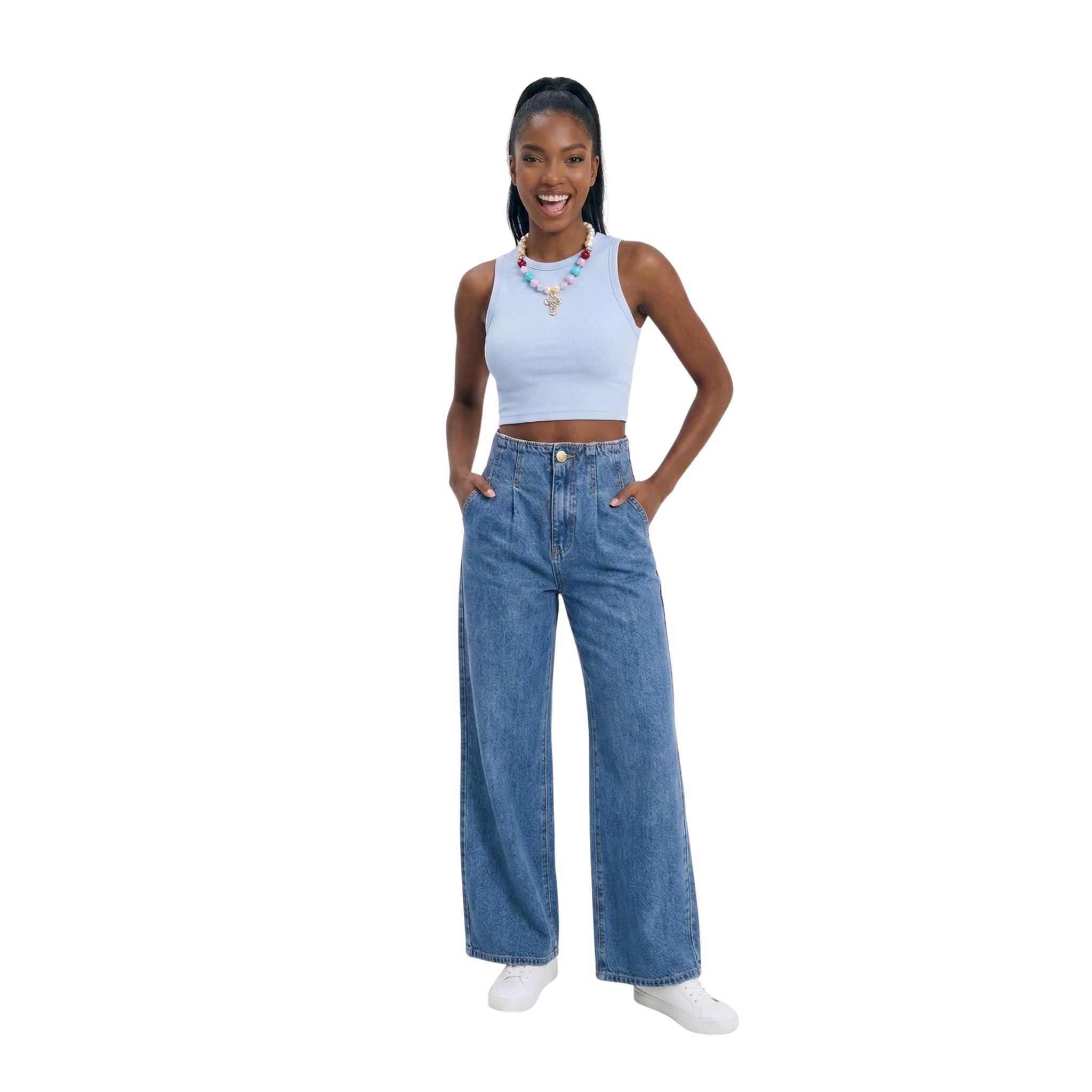 BLUSA BASIC BLUE