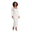 VESTIDO MAXI ACANALADO SINFONÍA - IVORY