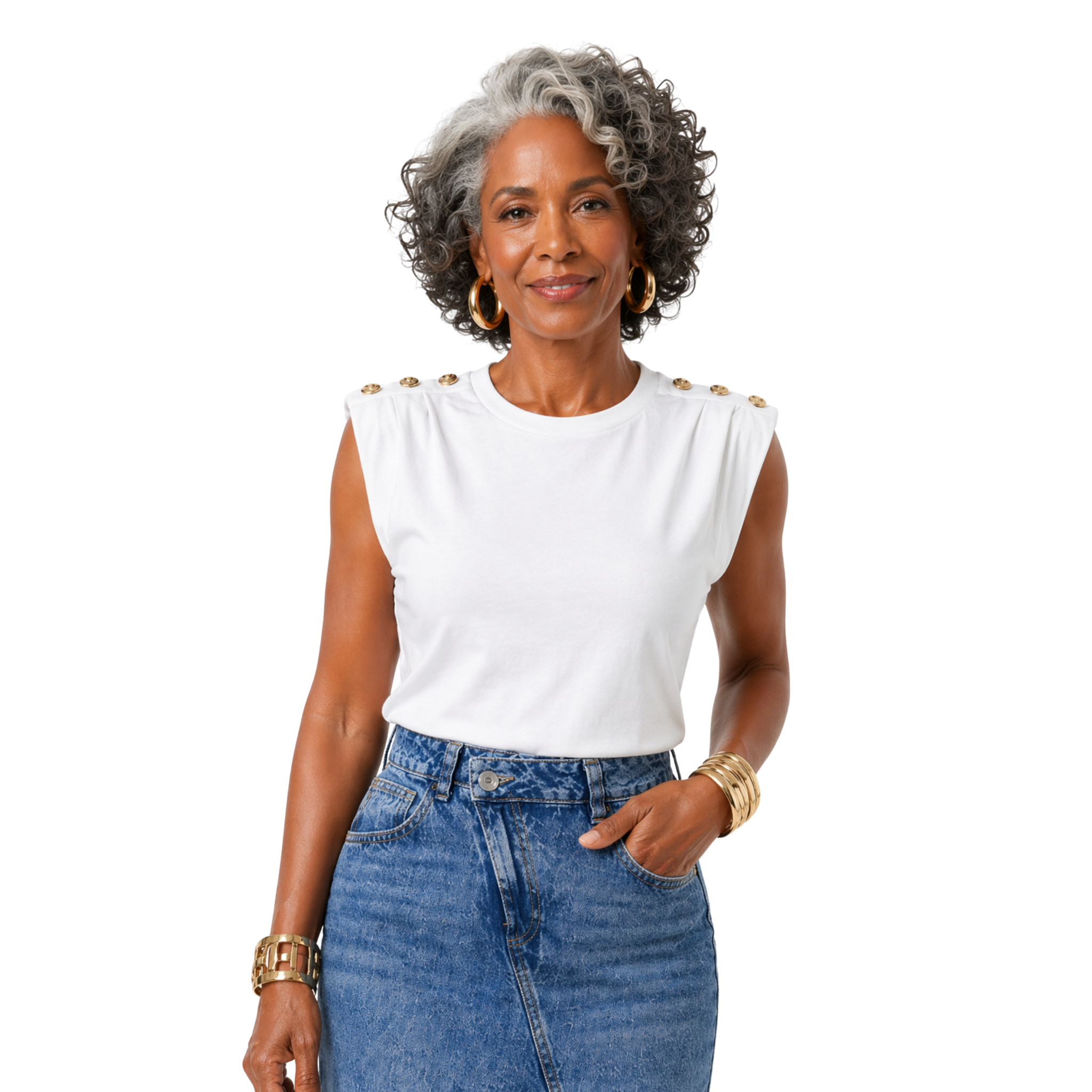 BLUSA SIGNATURE BLANCA