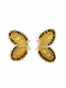 ARETES TEJIDOS - AMOR EN MARIPOSAS