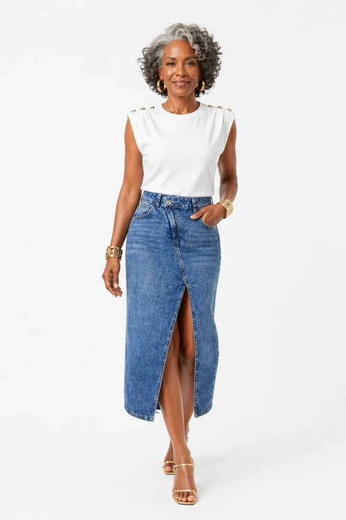 BLUSA SIGNATURE BLANCA