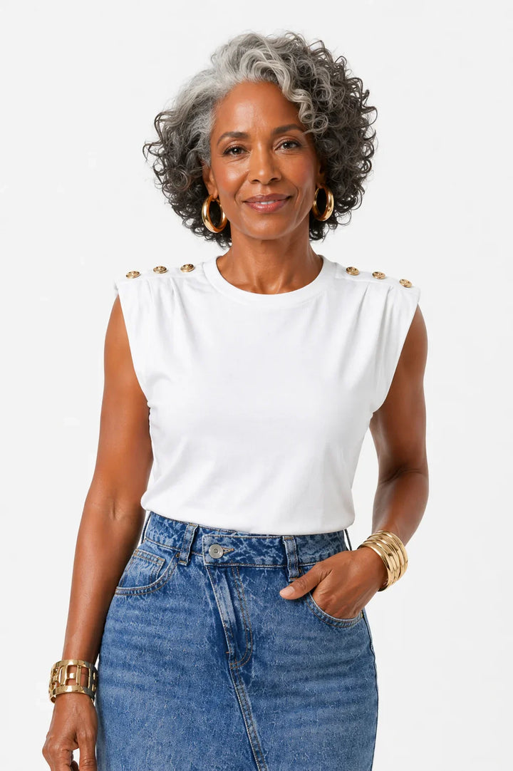 Translation missing: es.BLUSA SIGNATURE BLANCA