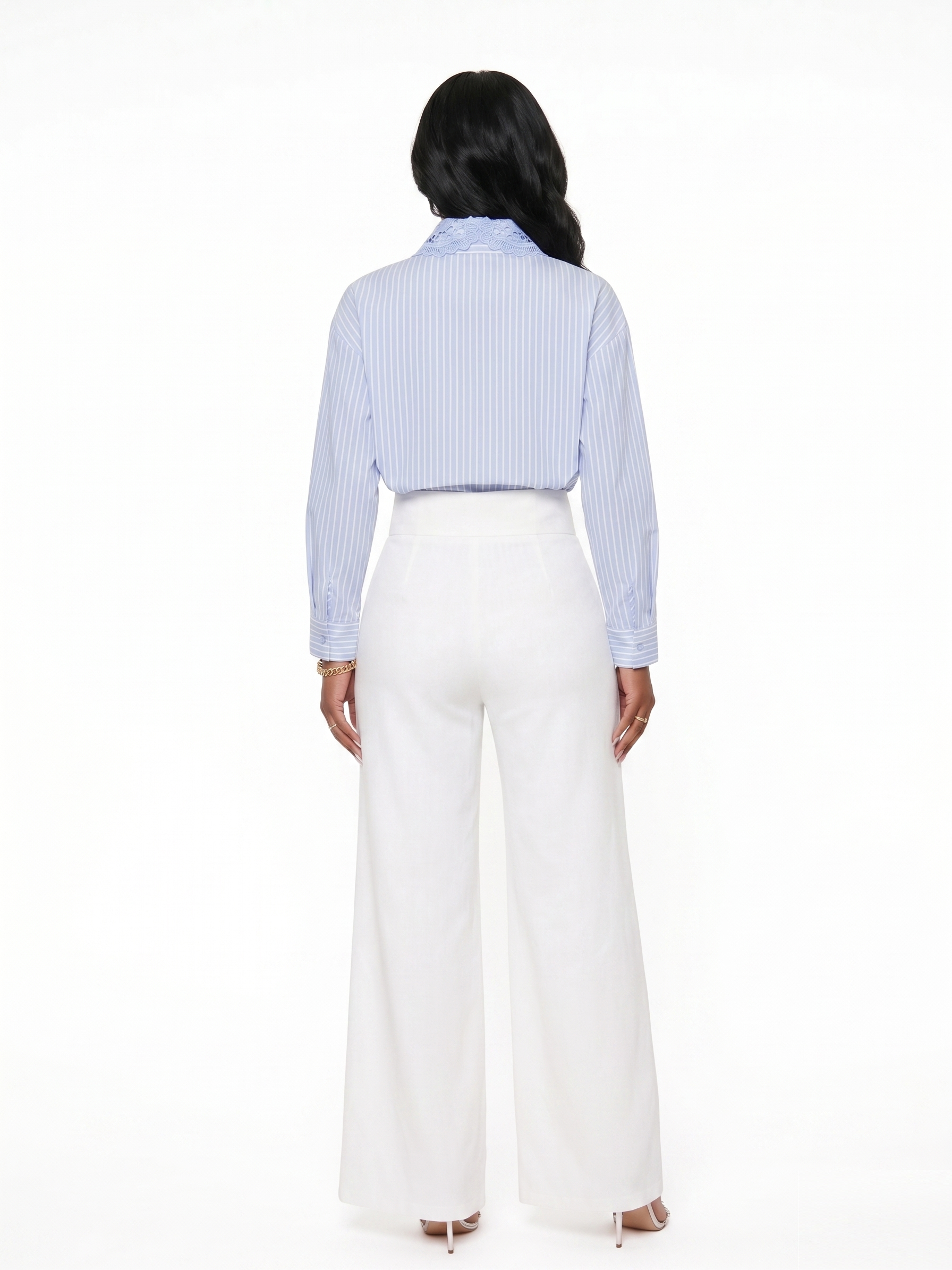 CAMISA PORTOFINO CON DETALLES EN GUIPUR