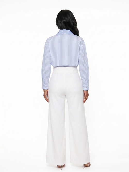 CAMISA PORTOFINO CON DETALLES EN GUIPUR