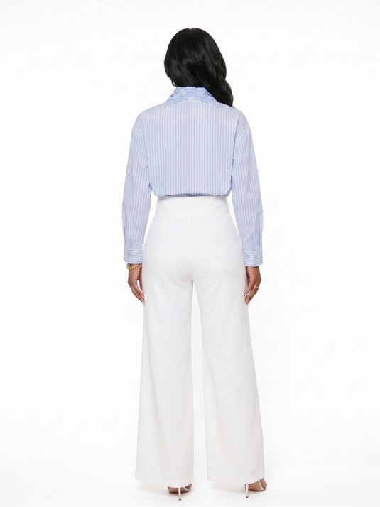 Translation missing: es.CAMISA PORTOFINO CON DETALLES EN GUIPUR