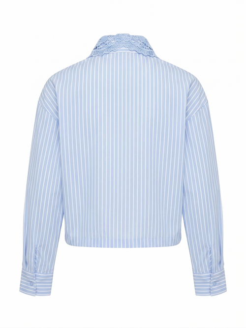 CAMISA PORTOFINO CON DETALLES EN GUIPUR
