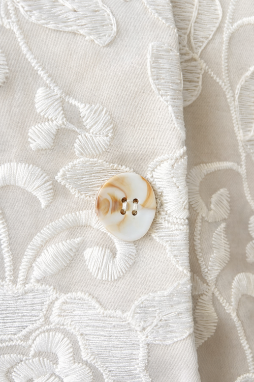 CHALECO CON ENCAJE DELICATTA - BEIGE
