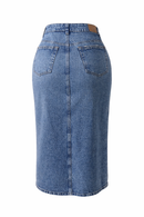 FALDA DENIM ASIMÉTRICA ÉLAN
