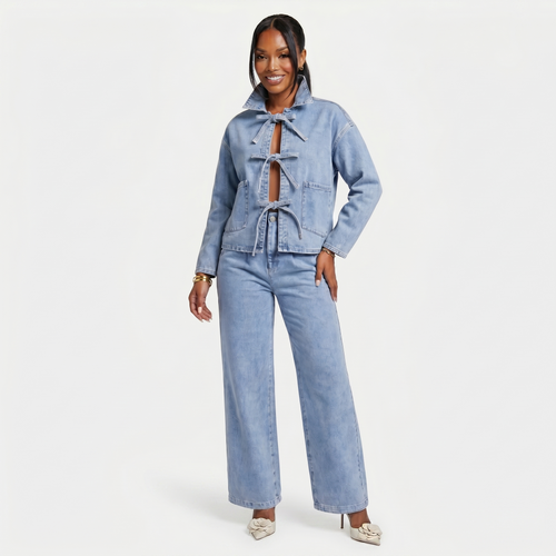 CHAQUETA COQUETTE CHIC - OVERSIZE DENIM