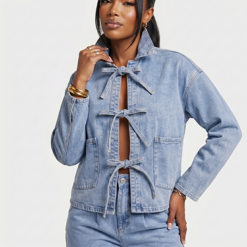 CHAQUETA COQUETTE CHIC - OVERSIZE DENIM