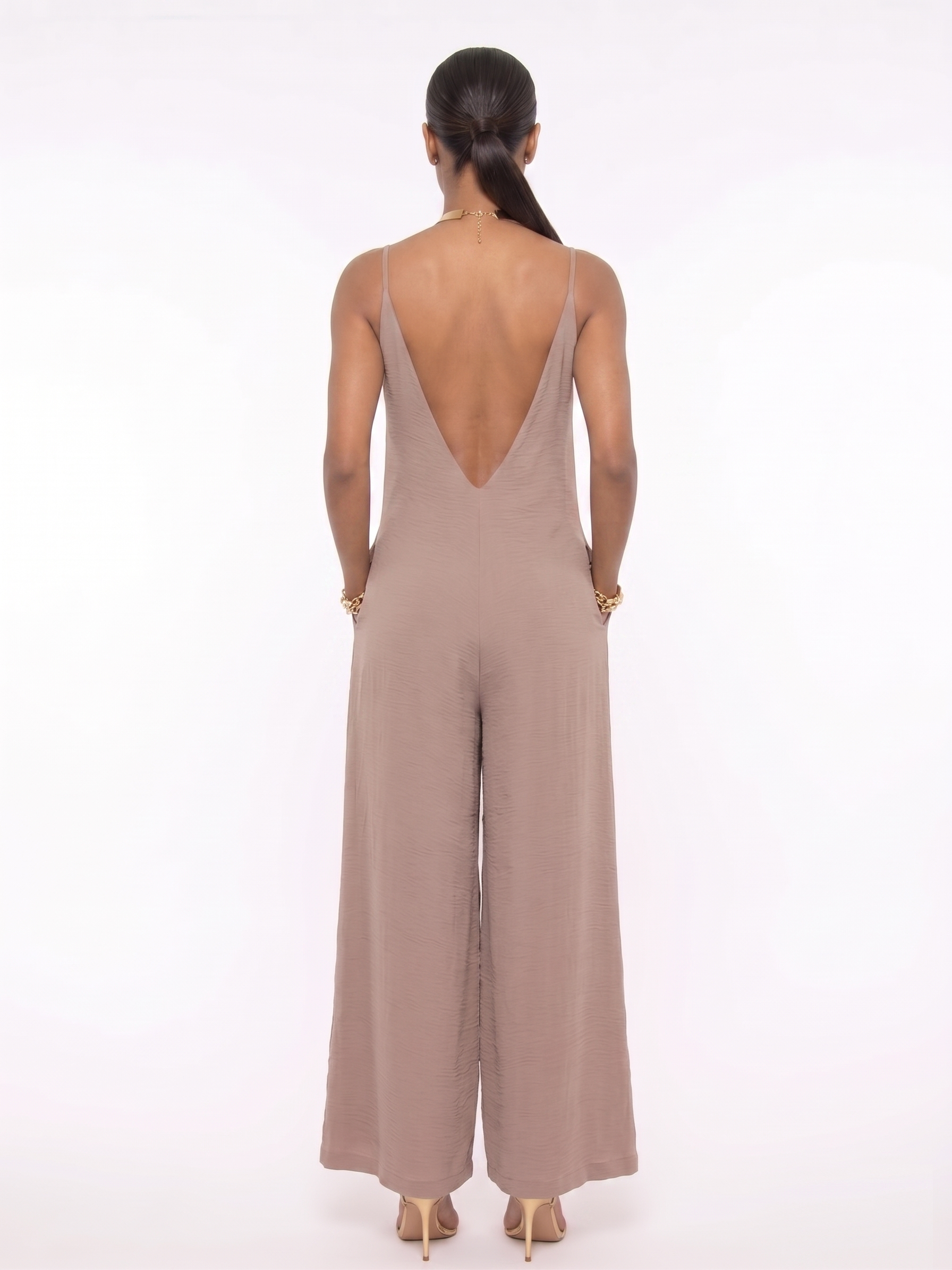 JUMPSUIT PALAZZO EOS - CÁMEL