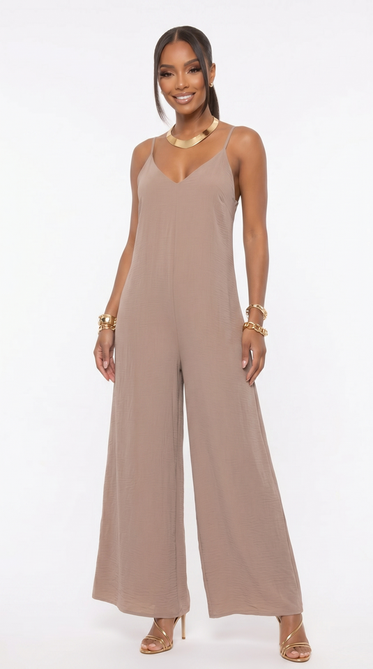 Translation missing: es.JUMPSUIT PALAZZO EOS - CÁMEL
