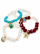 SET x4 PULSERAS - TESOROS DEL MAR