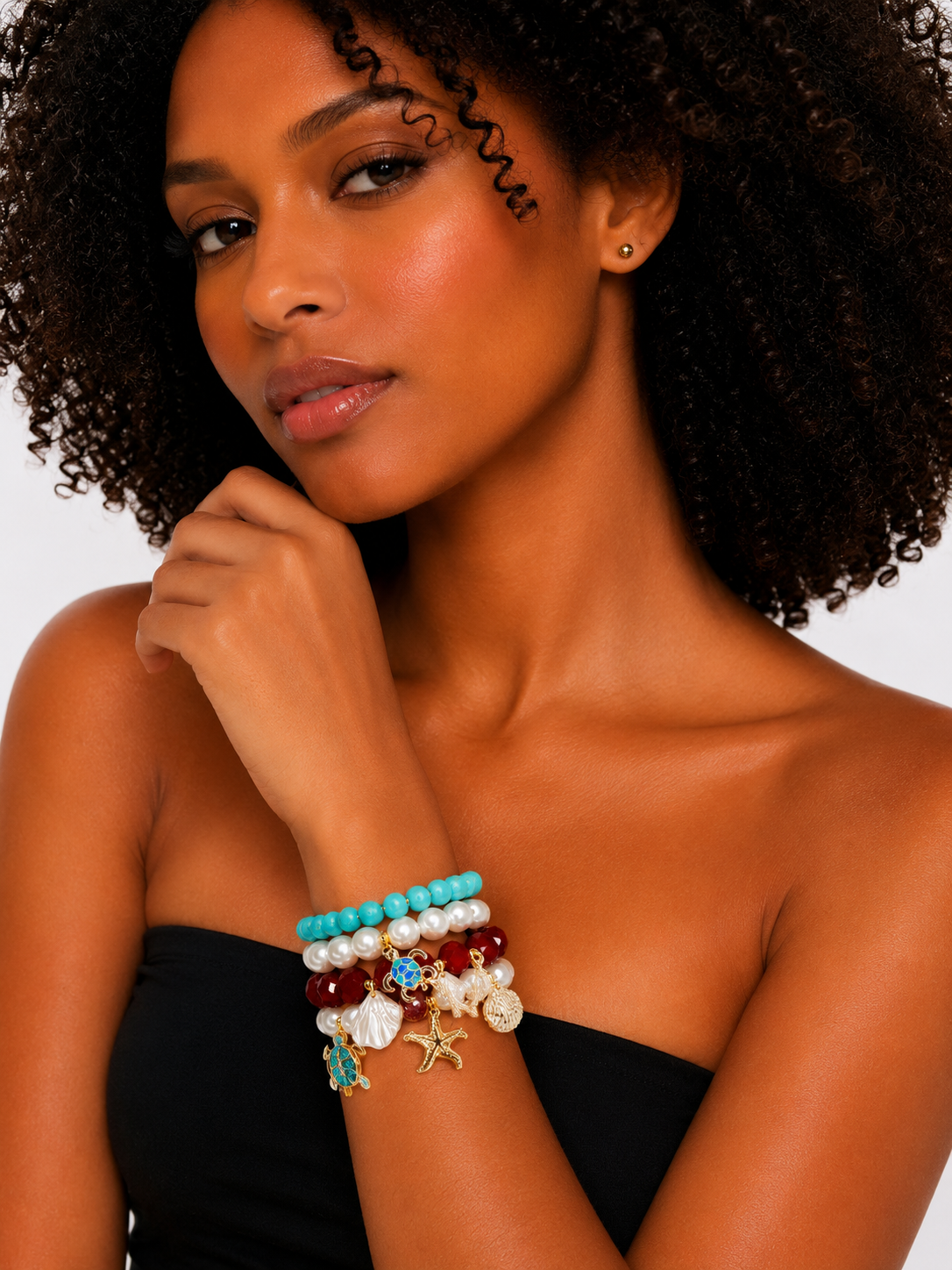 SET x4 PULSERAS - TESOROS DEL MAR