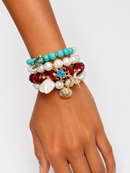 SET x4 PULSERAS - TESOROS DEL MAR