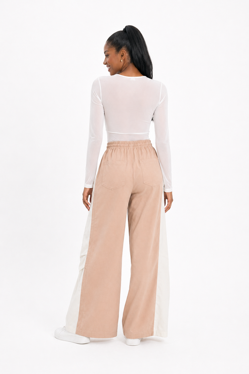 PANTALÓN BOMBAY - BICOLOR MIEL & BEIGE