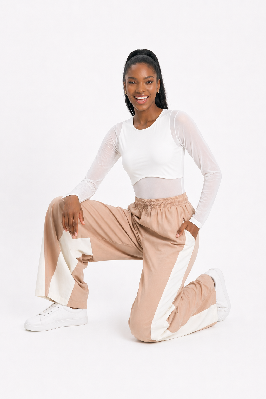PANTALÓN BOMBAY - BICOLOR MIEL & BEIGE