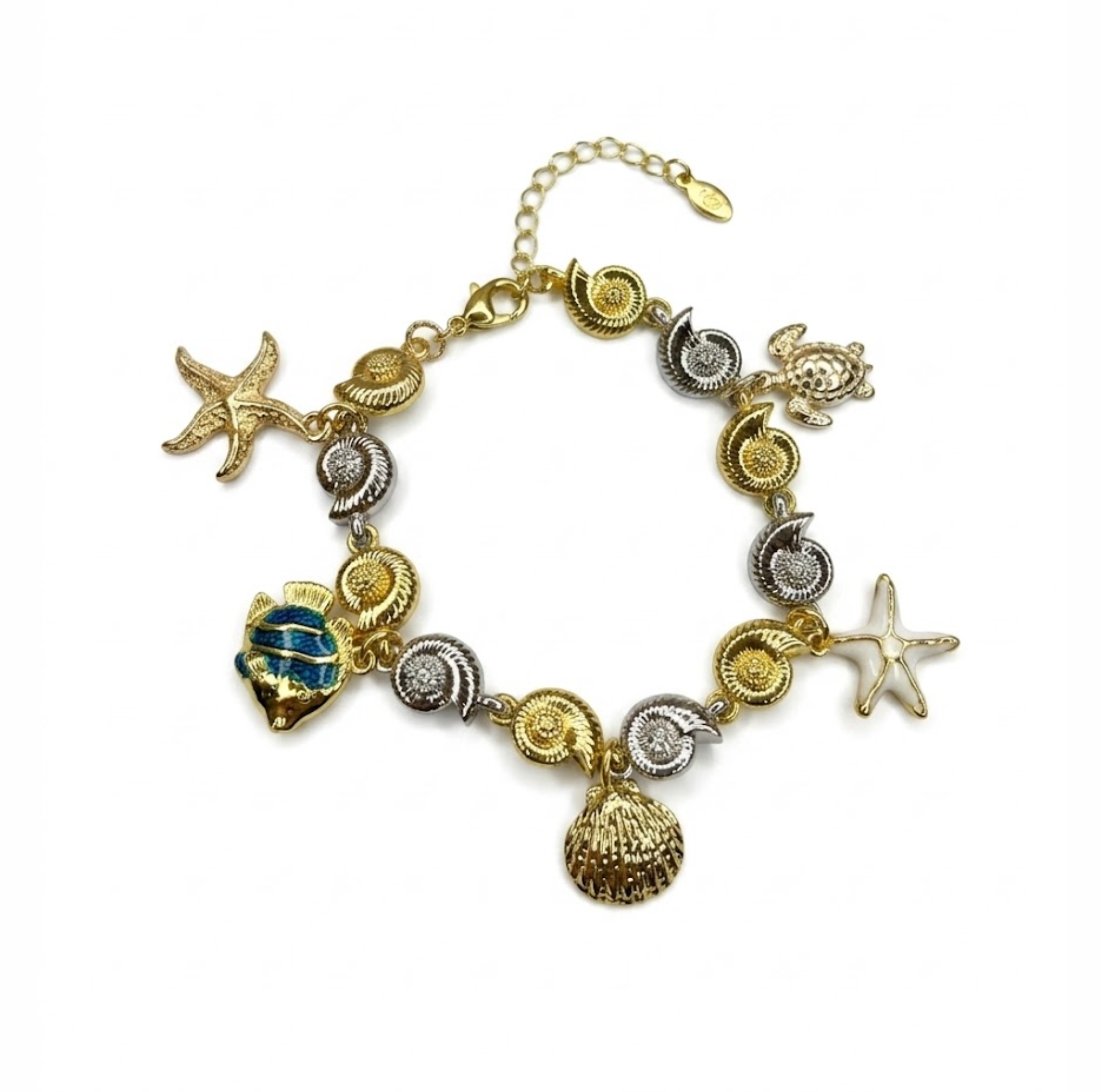 PULSERA CARACOLES DE COLORES