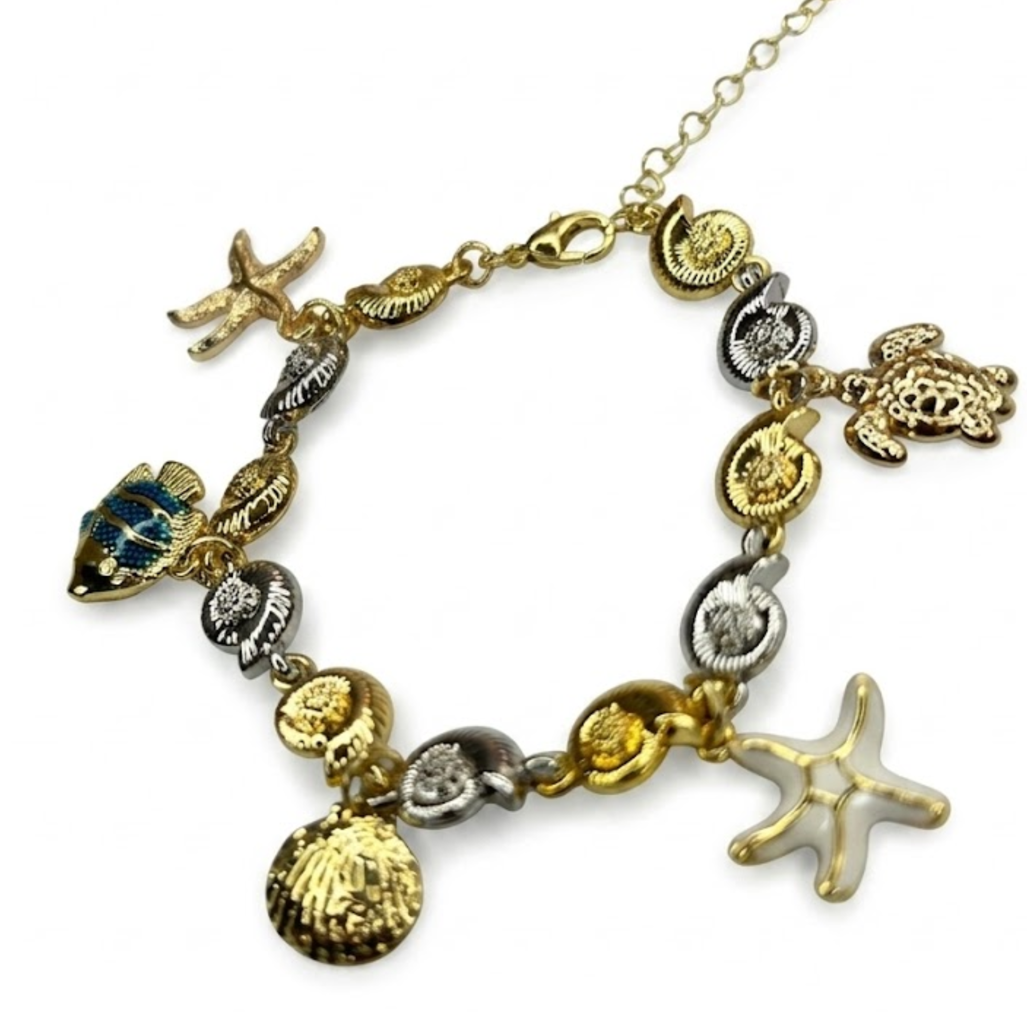 PULSERA CARACOLES DE COLORES