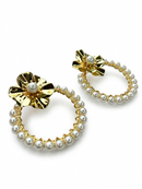 ARETES - FLOR DE PERLAS