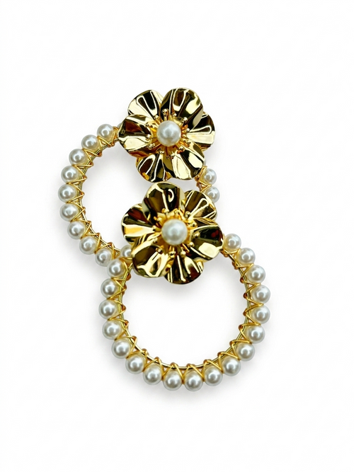 ARETES - FLOR DE PERLAS