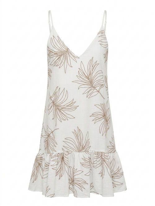 VESTIDO TRÓPICO CORTO - IVORY