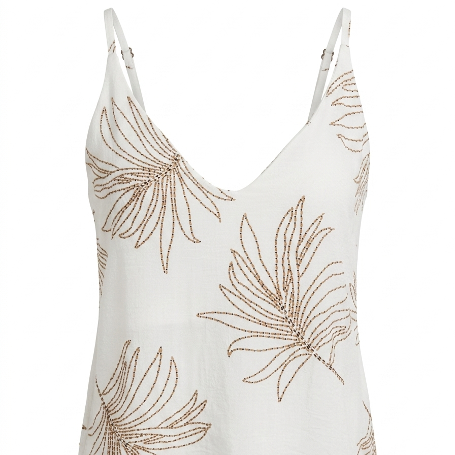 VESTIDO TRÓPICO CORTO - IVORY
