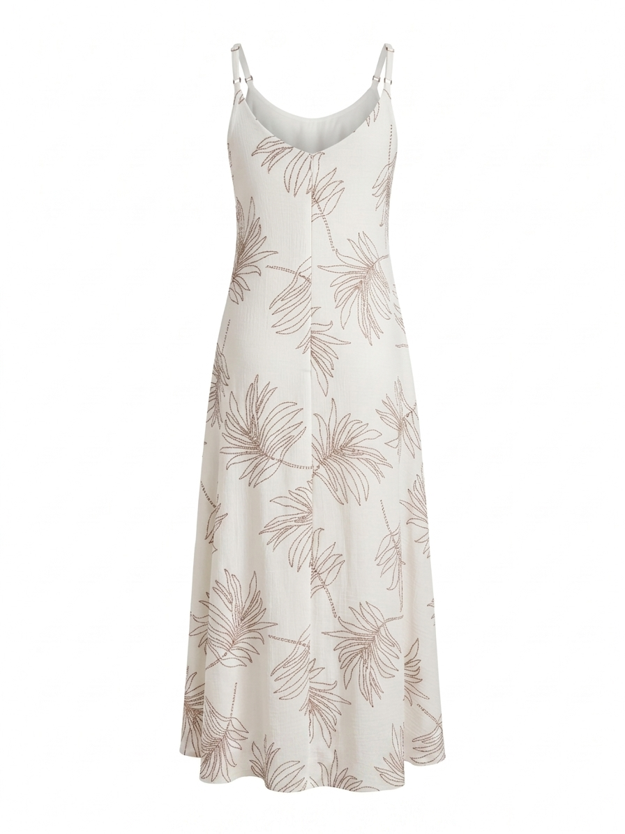 VESTIDO MAXI TRÓPICO - BEIGE