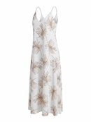VESTIDO MAXI TRÓPICO - BEIGE