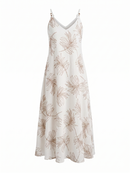 VESTIDO MAXI TRÓPICO - BEIGE