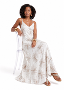 VESTIDO MAXI TRÓPICO - BEIGE