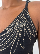 VESTIDO MAXI TRÓPICO - NEGRO