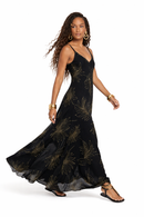 VESTIDO MAXI TRÓPICO - NEGRO